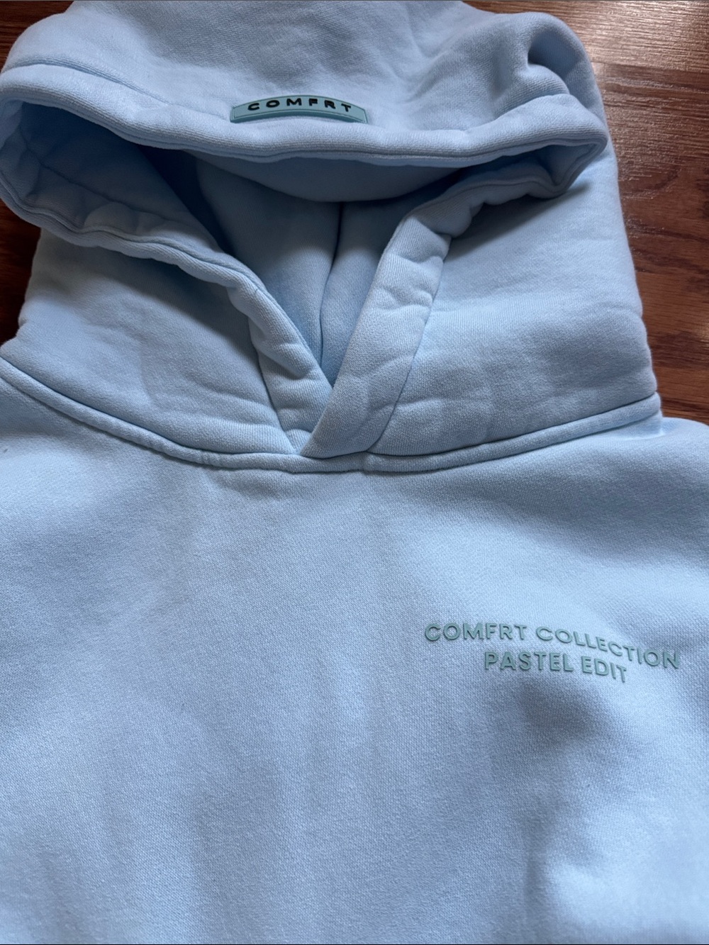 Pastel Edit Kids' Hoodie in Light Blue - COMFRT Collection